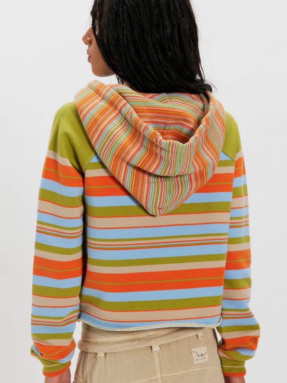 NWT Free People We The Free Bailey Striped Cardigan- XS, Citrus Combo - Picture 2 of 3